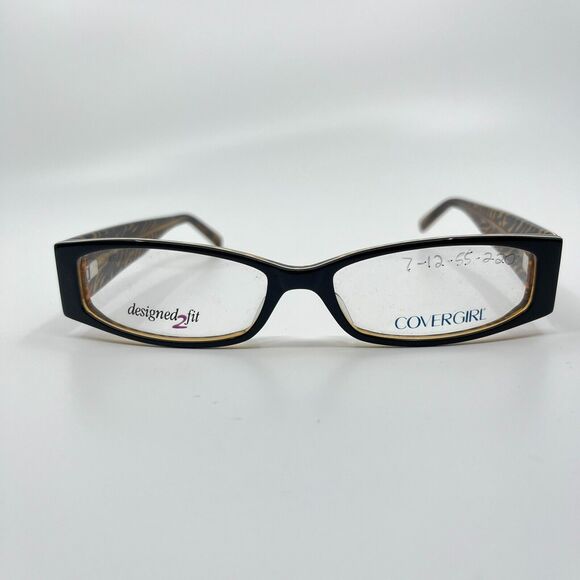 CoverGirl Women\'s Eyeglasses Frame Black Orange‎ CG0416 53-15-140 H6722 main image 5